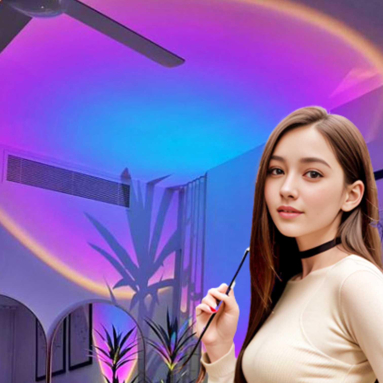 포토존 조명 노을조명 석양무드등 인스타조명 노을 램프 - 상품 이미지
