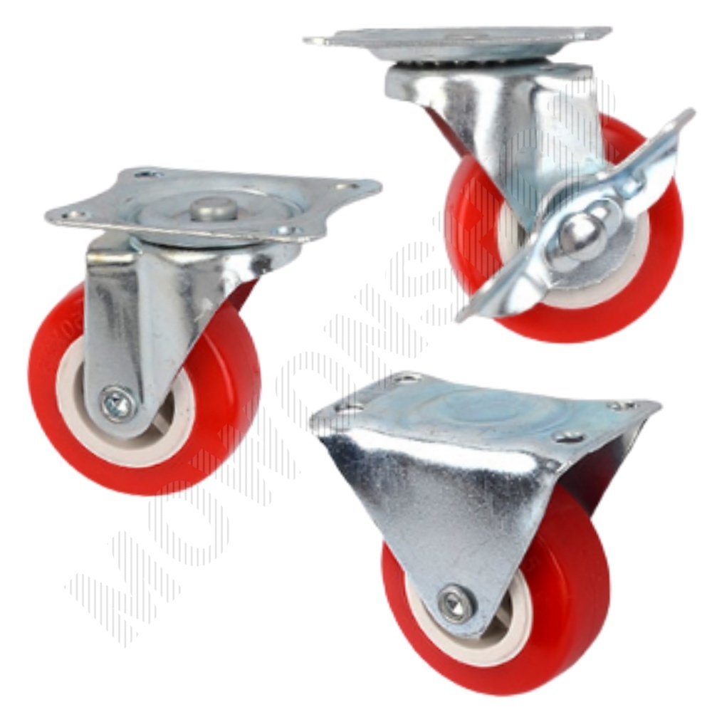 핸드카 바퀴 식당 서빙 카트 구루마 무소음 우레탄 캐스터 2인치