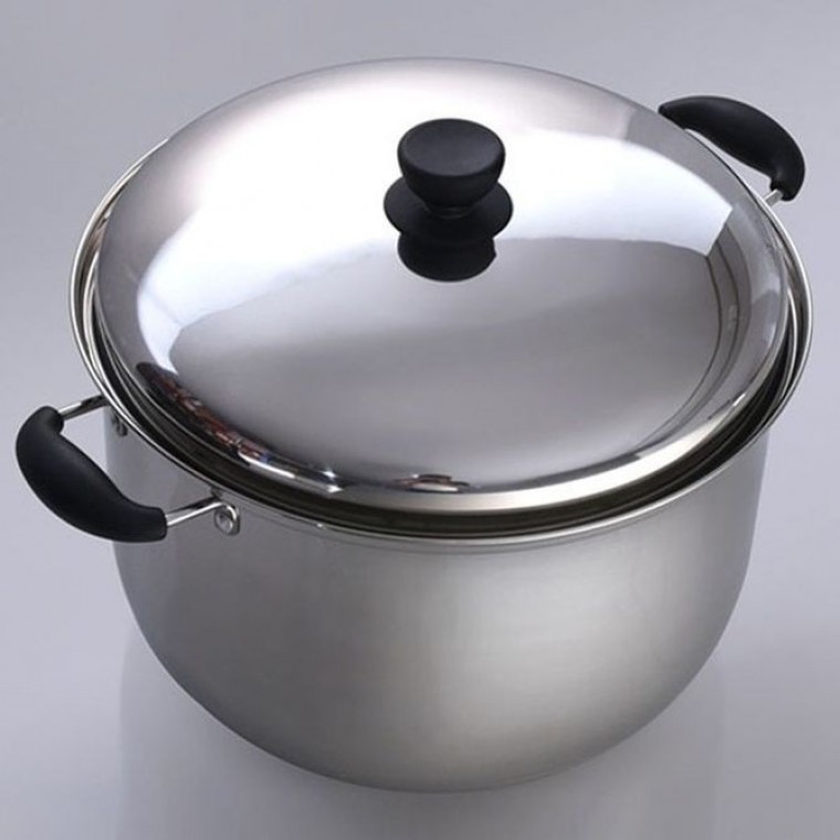 키친아트 곰솥 삼중바닥 냄비 찜기 찜냄비 들통 34cm - 상품 이미지