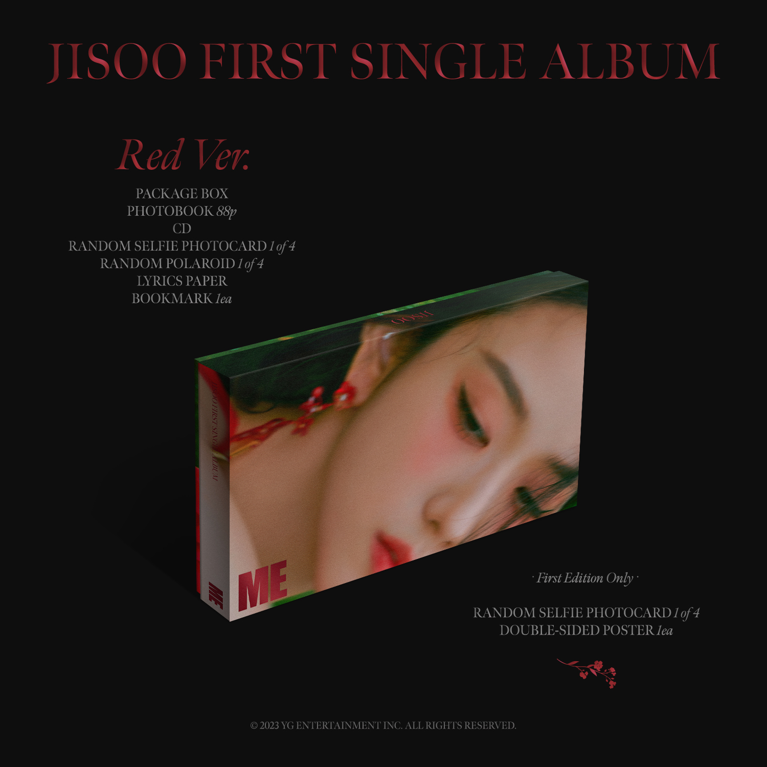 지수 솔로 ME 앨범 블랙핑크 Jisoo 꽃 BlackPink 블랙 버전 - 상세 이미지 2