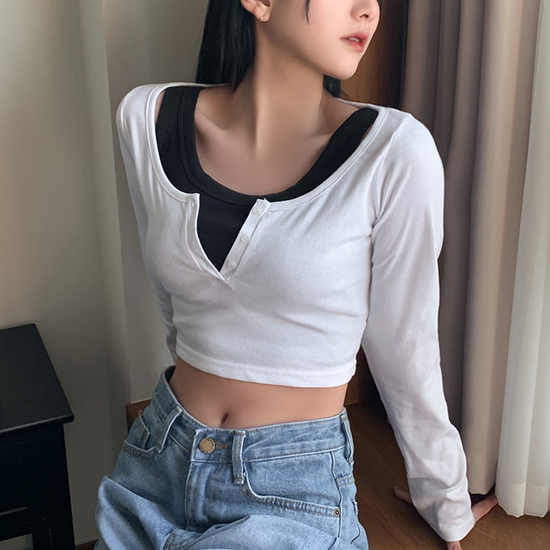 비침없는 캡내장 크롭 레이어드 나시탑 6color - 상세 이미지 4