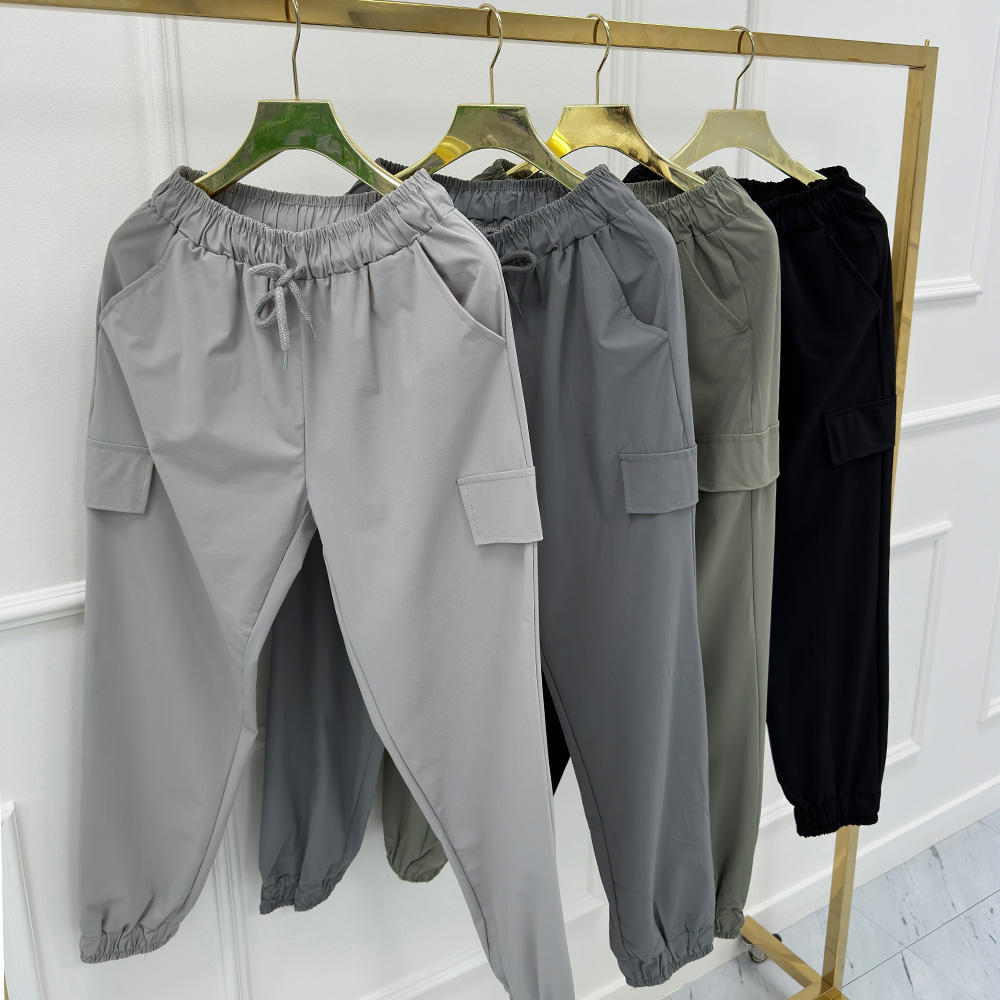 여성카고팬츠 키작녀조거팬츠 바스락바지 냉장고바지 - 상세 이미지 2