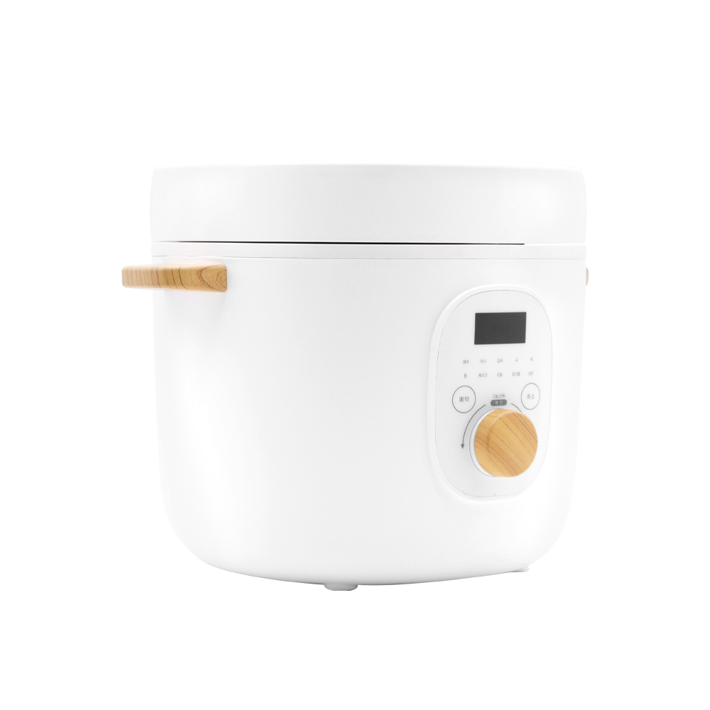 쿠잉 미니밥솥 RC-0311 1,2,3인용 전기 밥통 캠핑용 보온 소형 화이트