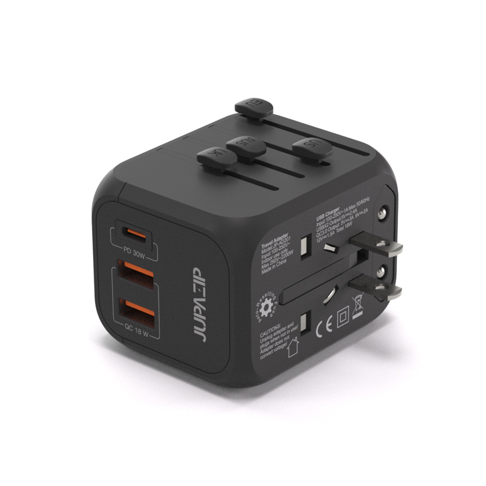 주파집 여행용 초고속 멀티어댑터 PD30W 1포트 usb2포트 JU-AD300 이미지 4