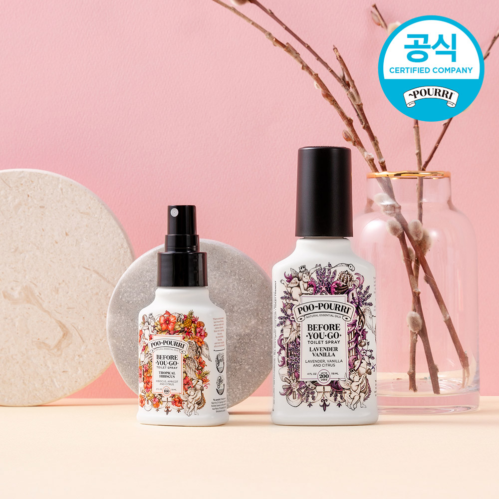 [푸푸리] 화장실 향수 비치용+휴대용세트 118ml+59ml 이미지 8