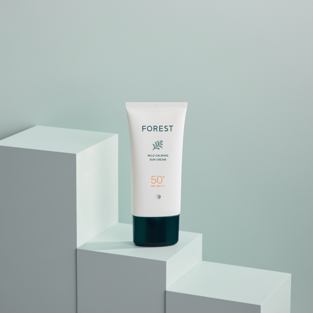 포레스트 비건 마일드 카밍 선크림 80ml(SPF50+) 대용량 / 무기자차/ 톤업선크림