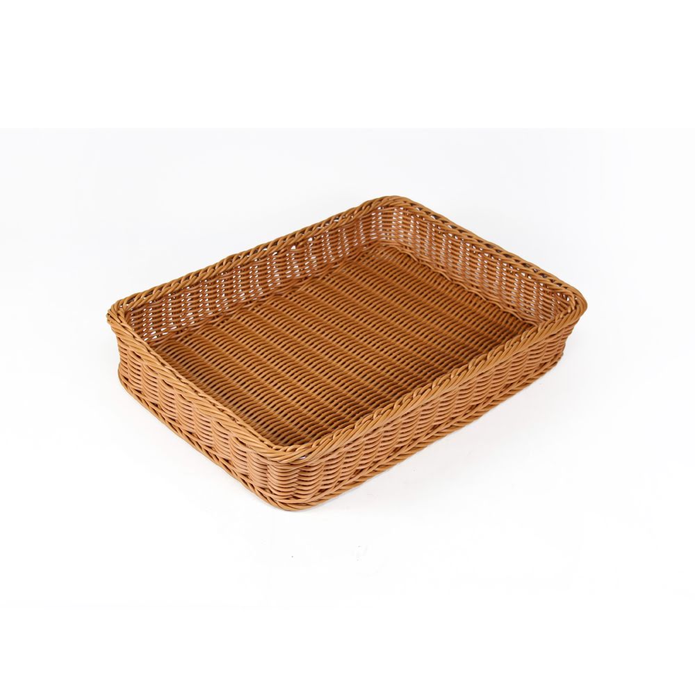 사각바스켓 PP라탄 빵 베이커리 과일 야채 마트 진열 다용도 수납 플라스틱 바구니 SS