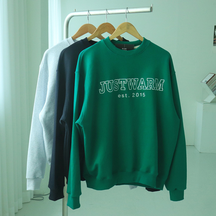2컬러 오버핏 맨투맨