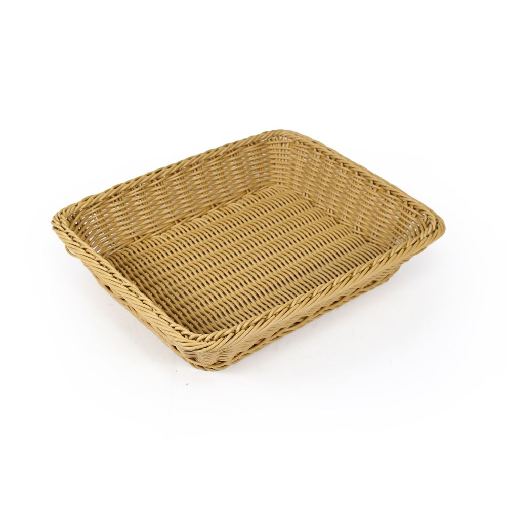 사각바스켓 PP라탄 빵 베이커리 과일 야채 마트 진열 다용도 수납 플라스틱 바구니 SS