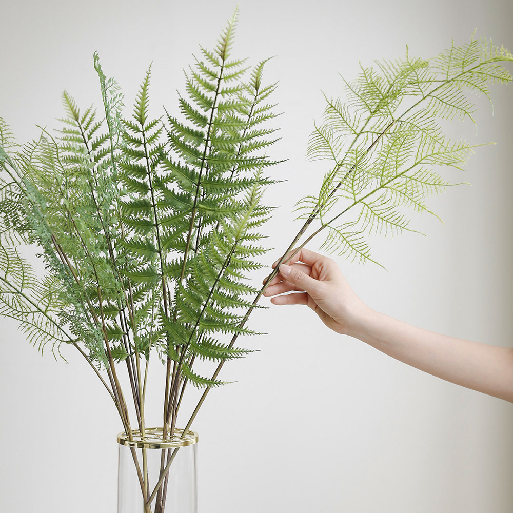 그리너리 감성 나뭇잎 그린 가지 생화같은 인테리어 조화 고사리 인조 꽃 식물 이미지 4