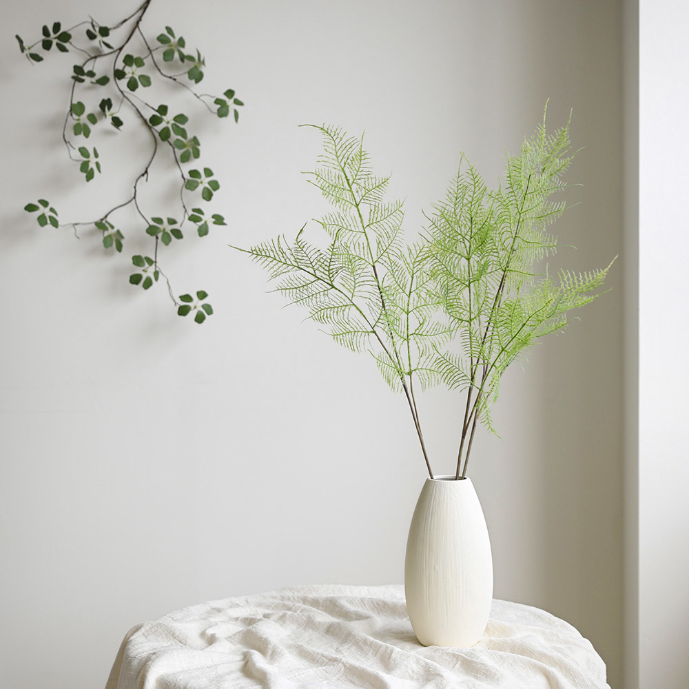 그리너리 감성 나뭇잎 그린 가지 생화같은 인테리어 조화 고사리 인조 꽃 식물 이미지 3