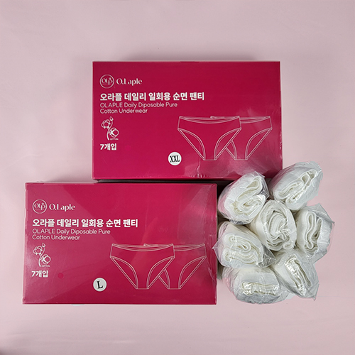 오라플 일회용 위생 팬티 속옷 생리 입원 여행 7매 이미지 3
