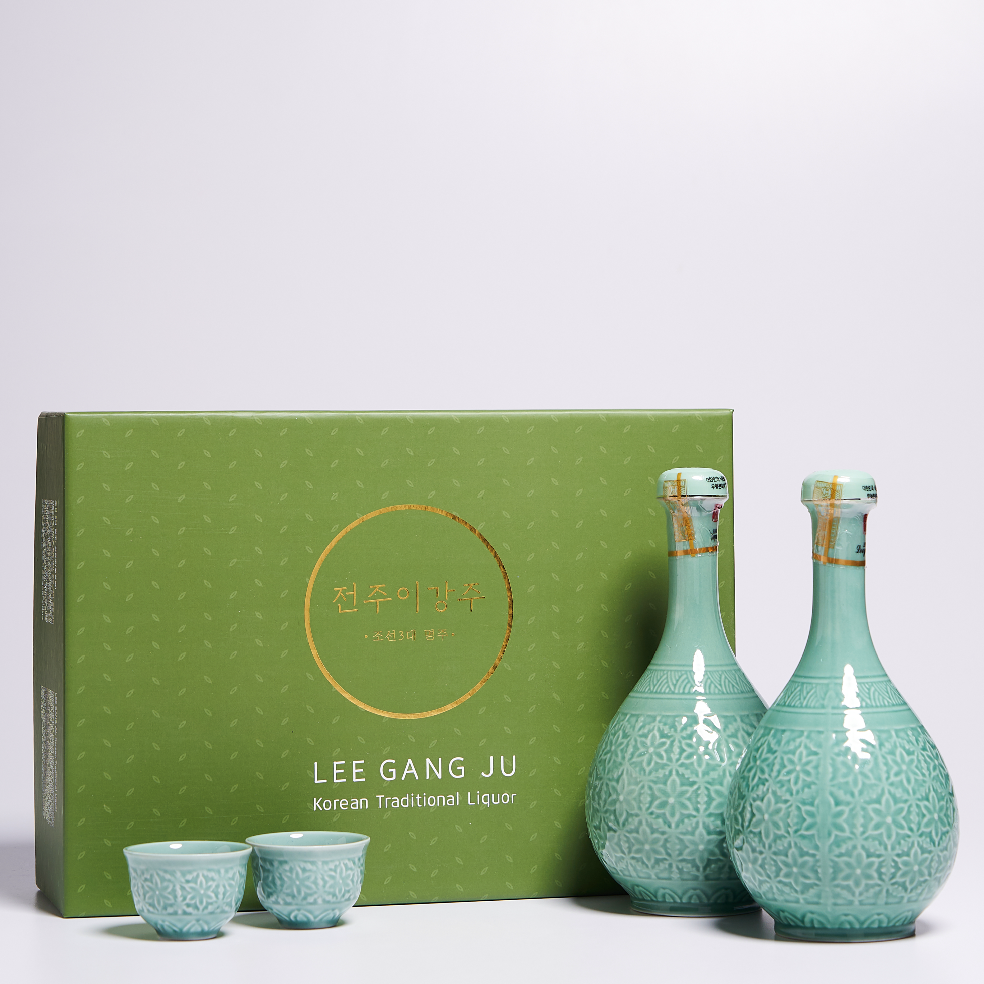 이강주 주병세트 25도 500ml 2본입(전용잔,쇼핑백 포함) 도자기 호리병 전주 선물 - 상세 이미지 2