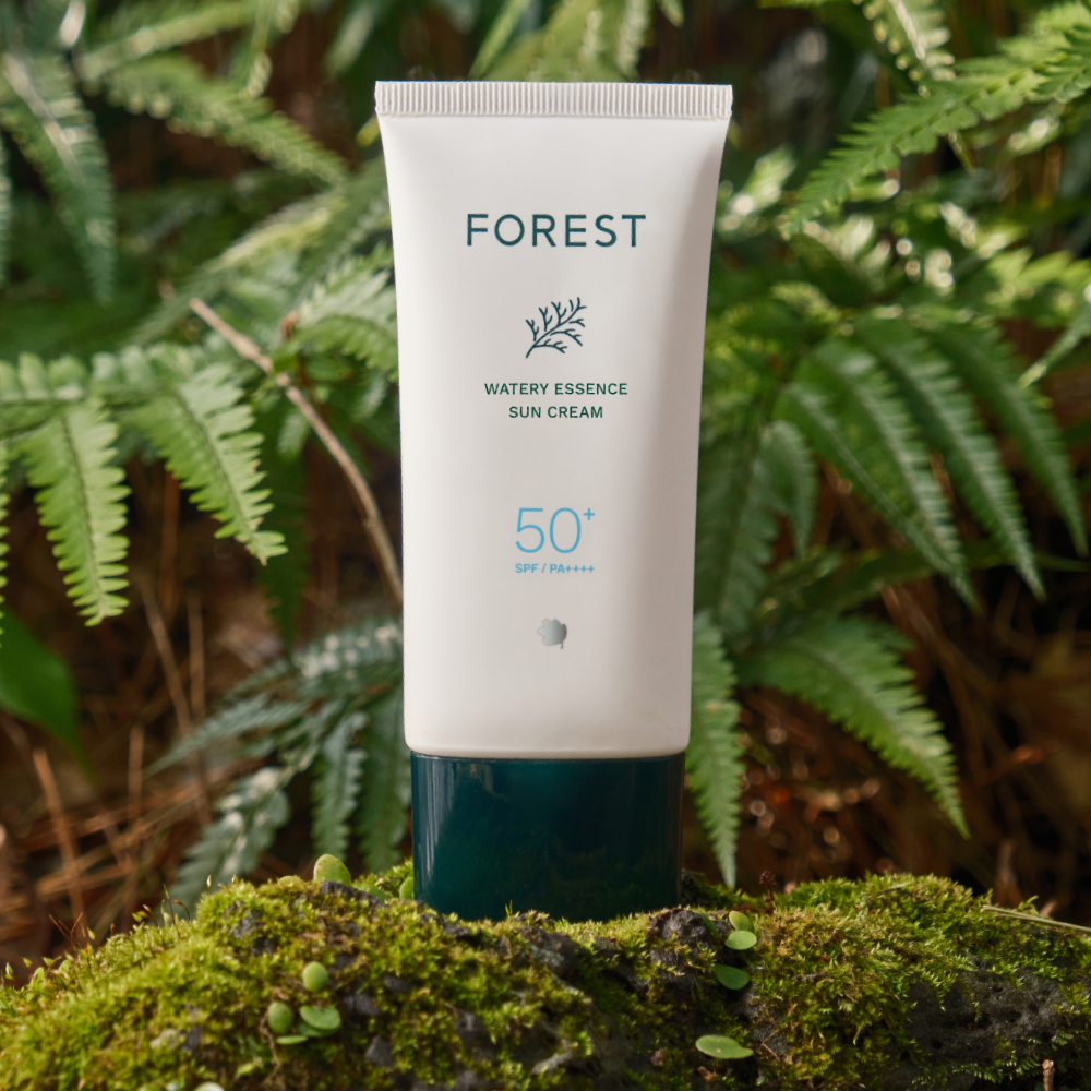 포레스트 비건 워터리 에센스 수분 선크림 80ml(SPF50+) 끈적임없는 썬크림추천