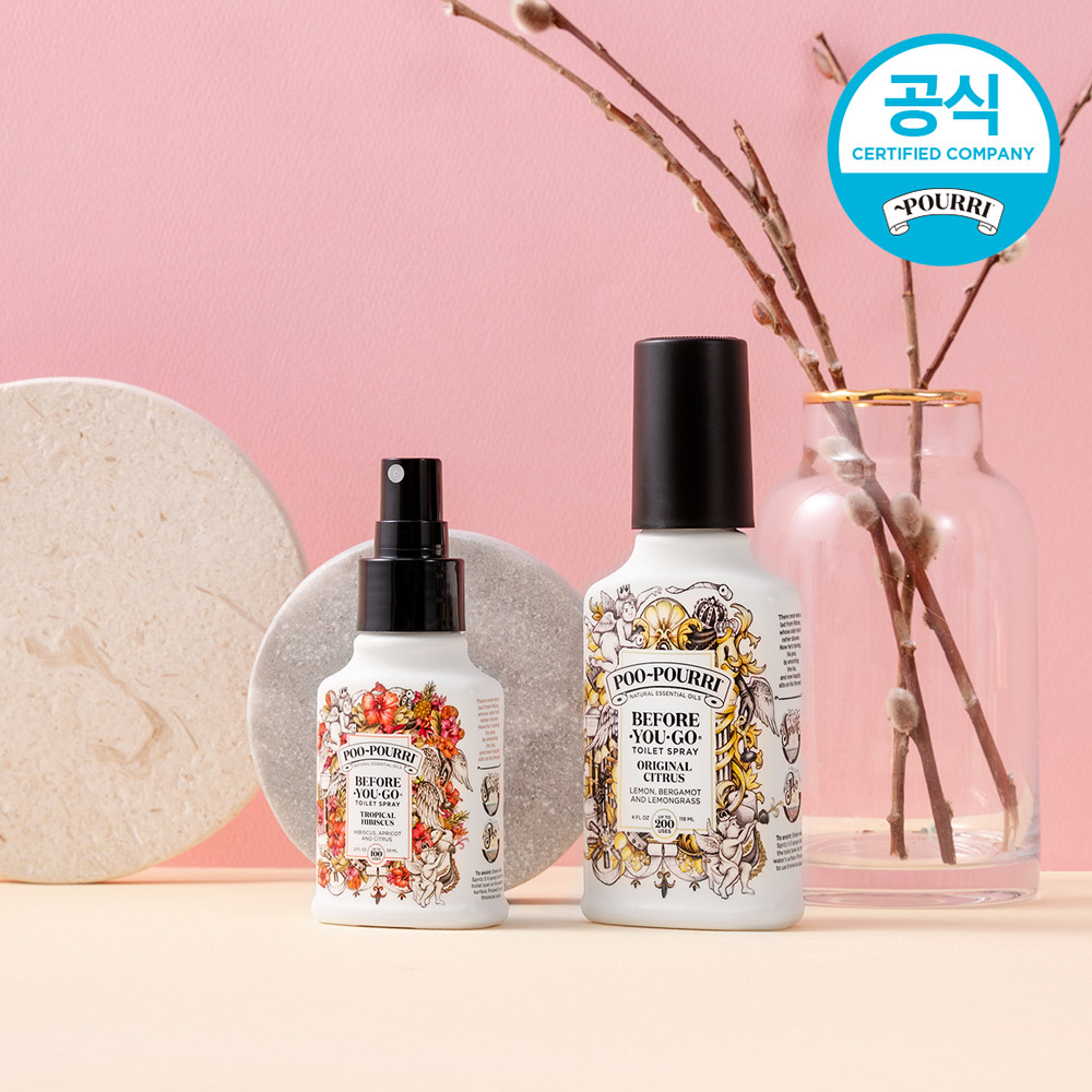 [푸푸리] 화장실 향수 비치용+휴대용세트 118ml+59ml 이미지 7