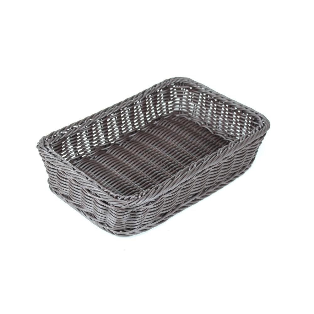 사각바스켓 PP라탄 빵 베이커리 과일 야채 마트 진열 다용도 수납 플라스틱 바구니 SS