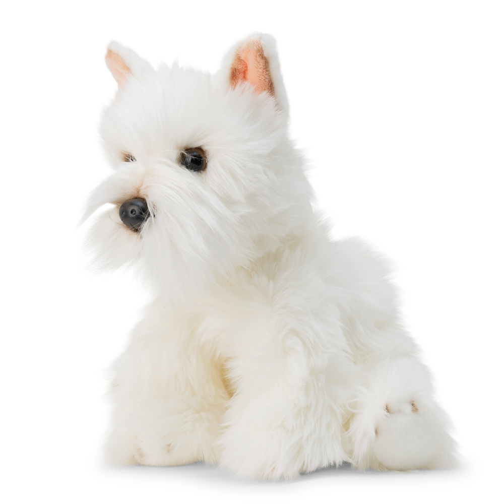 애너미고스 월드 오브 네이처 화이트 테리어 인형 귀여운 강아지 동물인형