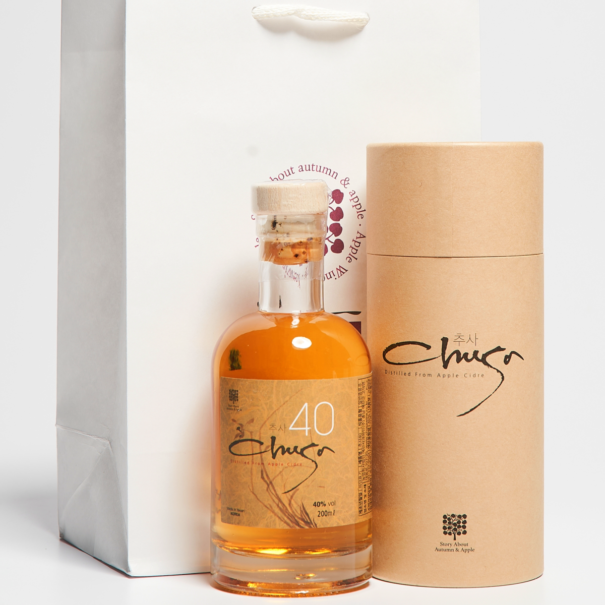 추사 40 오크 200ml 사과 브랜디 증류주 (케이스, 쇼핑백 포함) - 메인 이미지