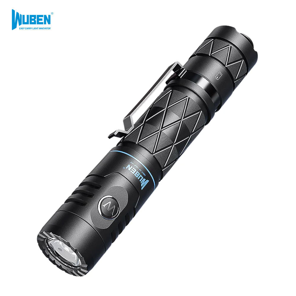 우벤 E12R 전술 손전등 고휘도 LED 소형 후레쉬 캠핑 등산 18650 경호원 랜턴