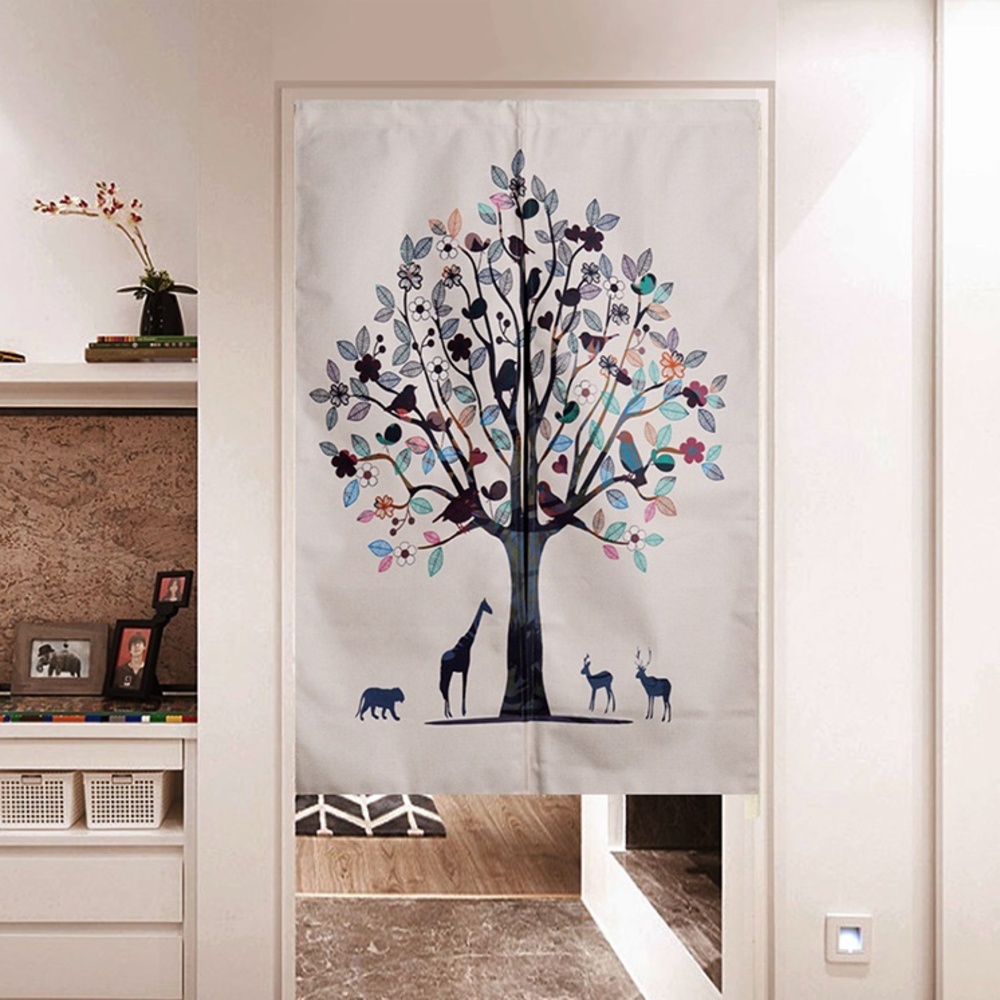 린넨 문 가림막 커튼 천 가리개 가림천 창문 방문 주방 거실 베란다 공간분리 바란스