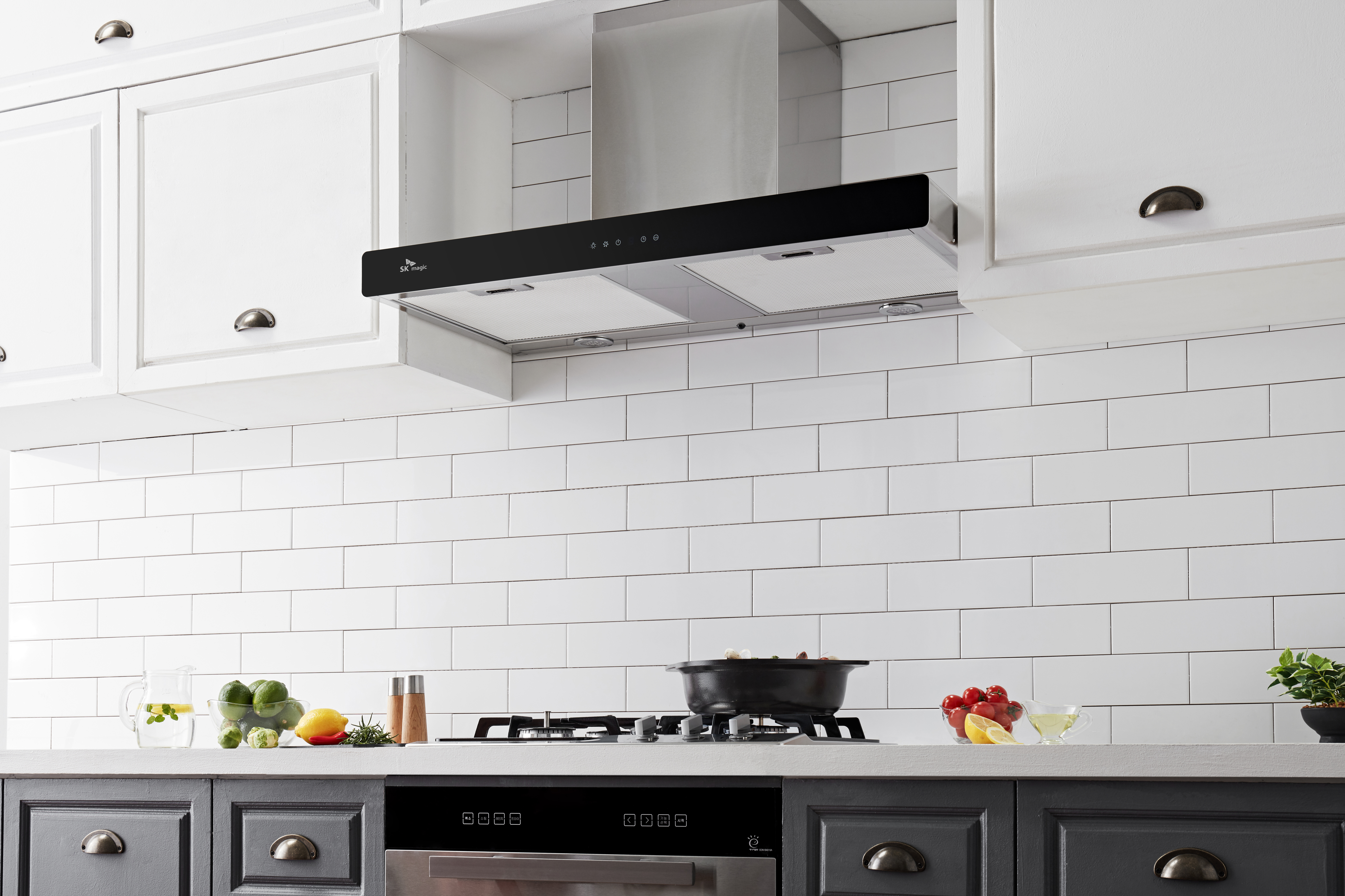 나비엔매직 빌트인 가스 쿡탑 레인지 전지식 560x440 GRB2103PDSS LPG