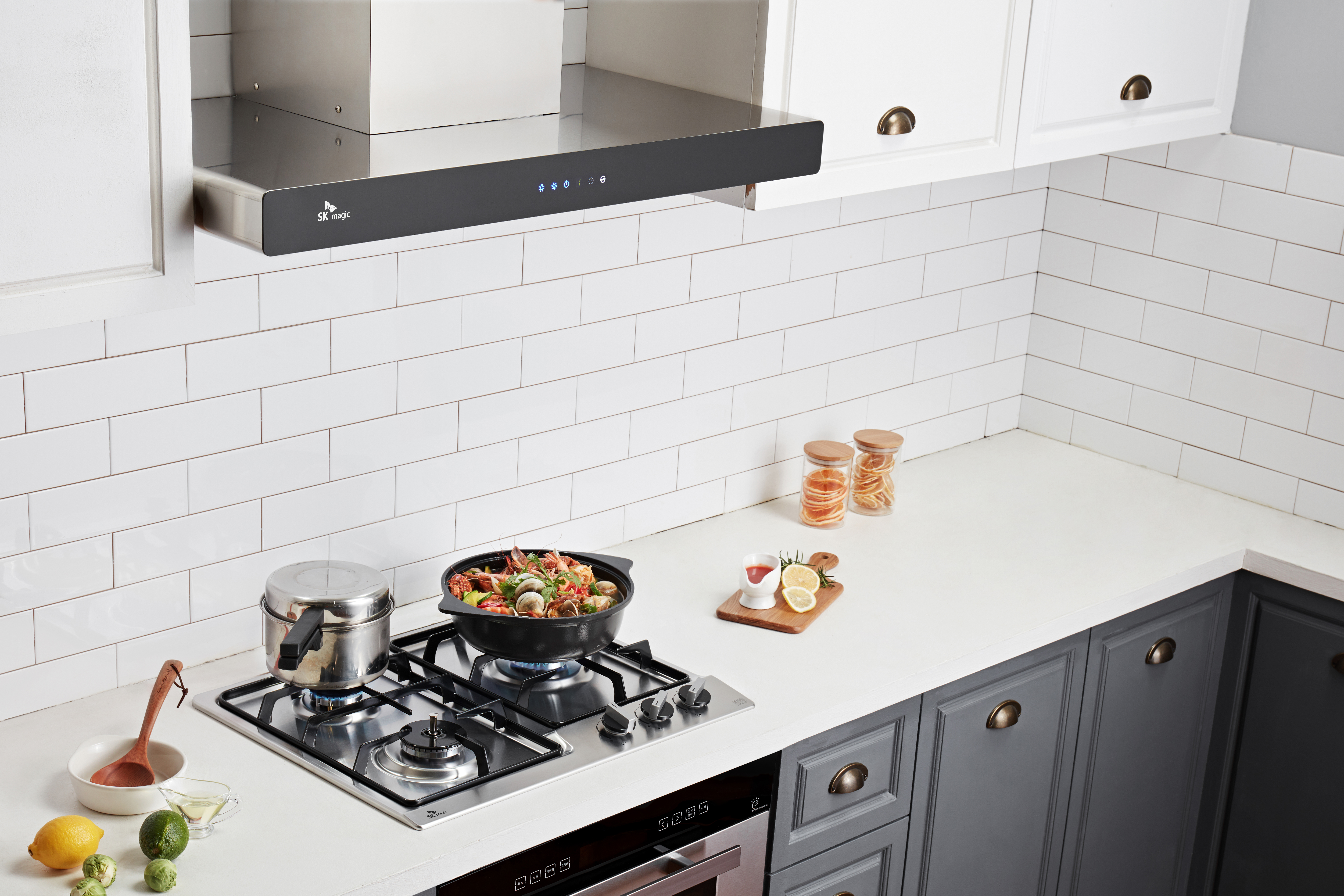 나비엔매직 빌트인 가스 쿡탑 레인지 전지식 560x440 GRB2103PDSS LPG