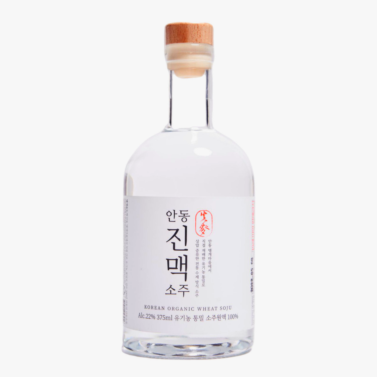 진맥소주 22도 375ml 안동 맹개마을 통밀 증류주 - 메인 이미지