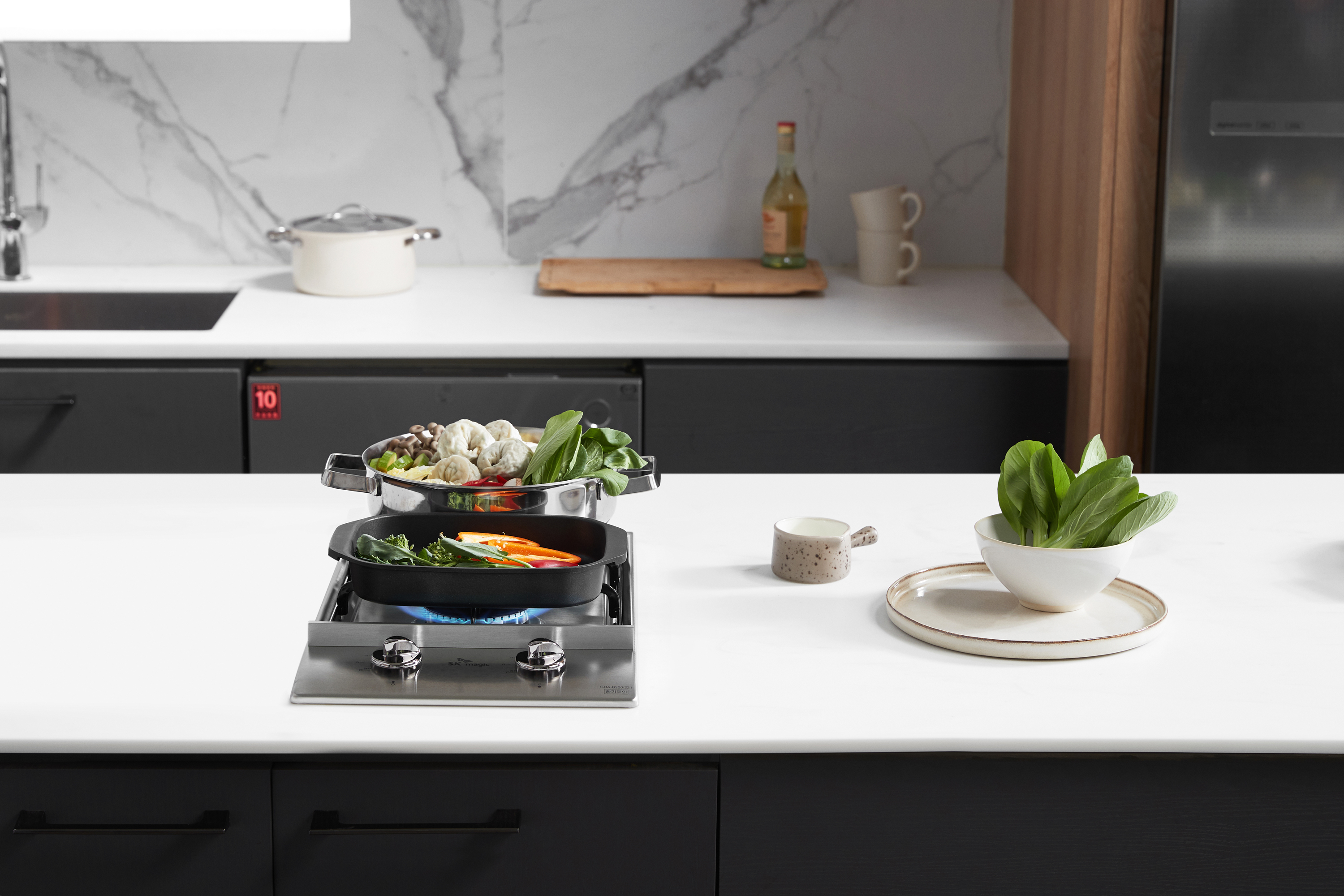 나비엔매직 빌트인 가스 쿡탑 레인지 전기코드식 265x485 GRB1002PASS LPG