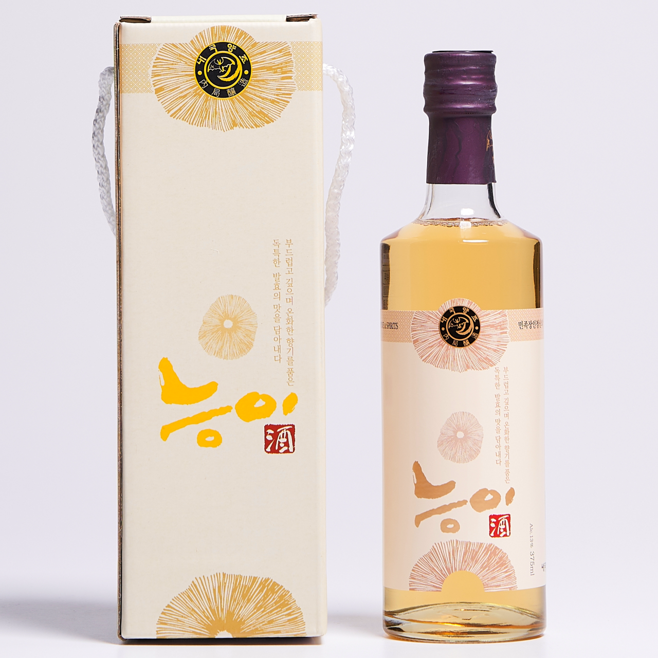 능이주 약주 13도 375ml 내국양조 프리미엄 무첨가(케이스포함) - 메인 이미지