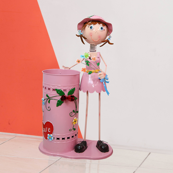 설렘하우스 인형 디자인 카페 우산꽂이 업소용 대용량 우산꽃이 옐로우