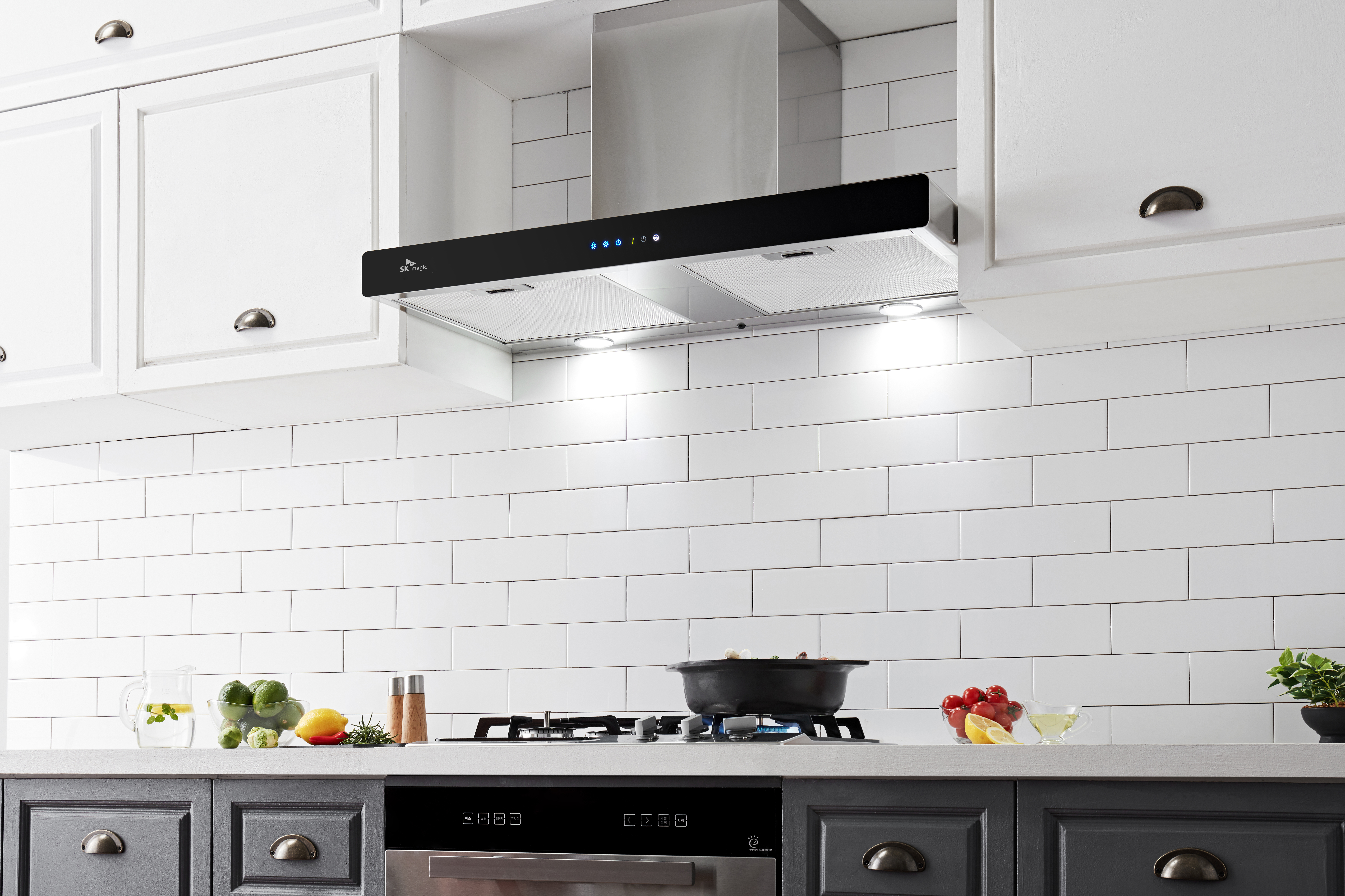 나비엔매직 빌트인 가스 쿡탑 레인지 전지식 560x440 GRB2103PDSS LPG