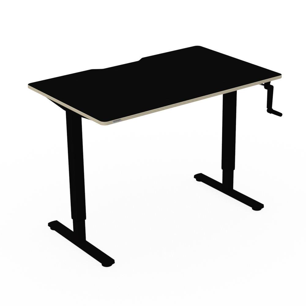 핏쳐 M1 PLUS 수동식 커스터마이징 높이 조절 모션 데스크 책상 상판 25mm 1200