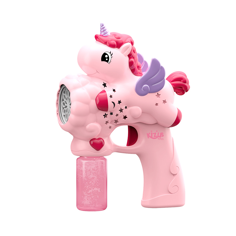 키저스 유니콘 터보 자동 버블건 고급형 비눗방울 총 돌 아기 장난감 선물