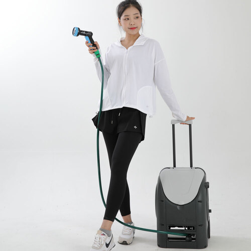 썬라이즈 카트 릴호스 세차 25M 고압 농업용 정원 호수 데크 청소 메탈건 - 상세 이미지 2