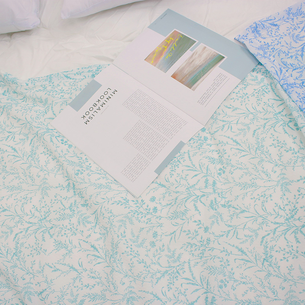 차가운 도비 홑이불 시어서커 리플 얇은 원단 쿨이불