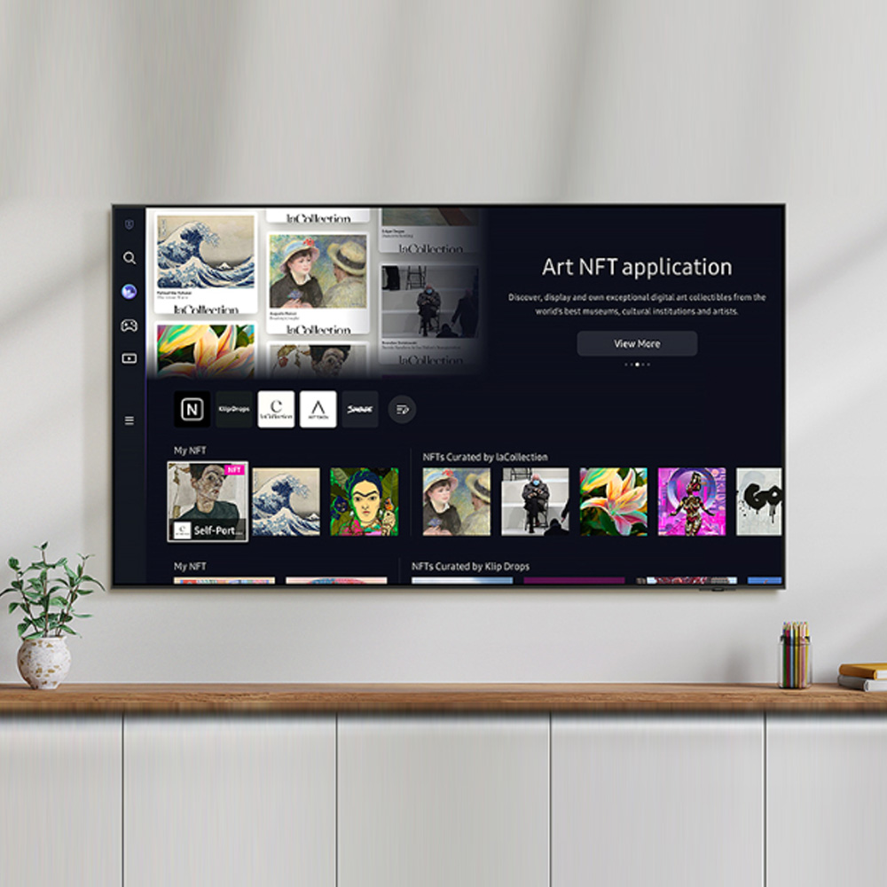 삼성 QLED TV 189cm(75인치) 4K 120Hz KQ75QC75AFXKR 스탠드