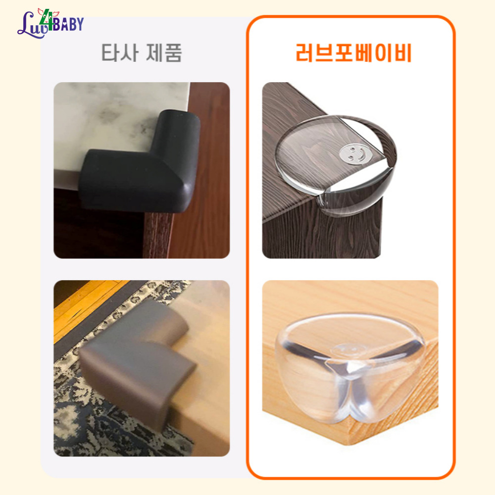 코너 투명 보호대 모서리 가드 아기 보호 책상 충격 방지 쿠션 이미지 7
