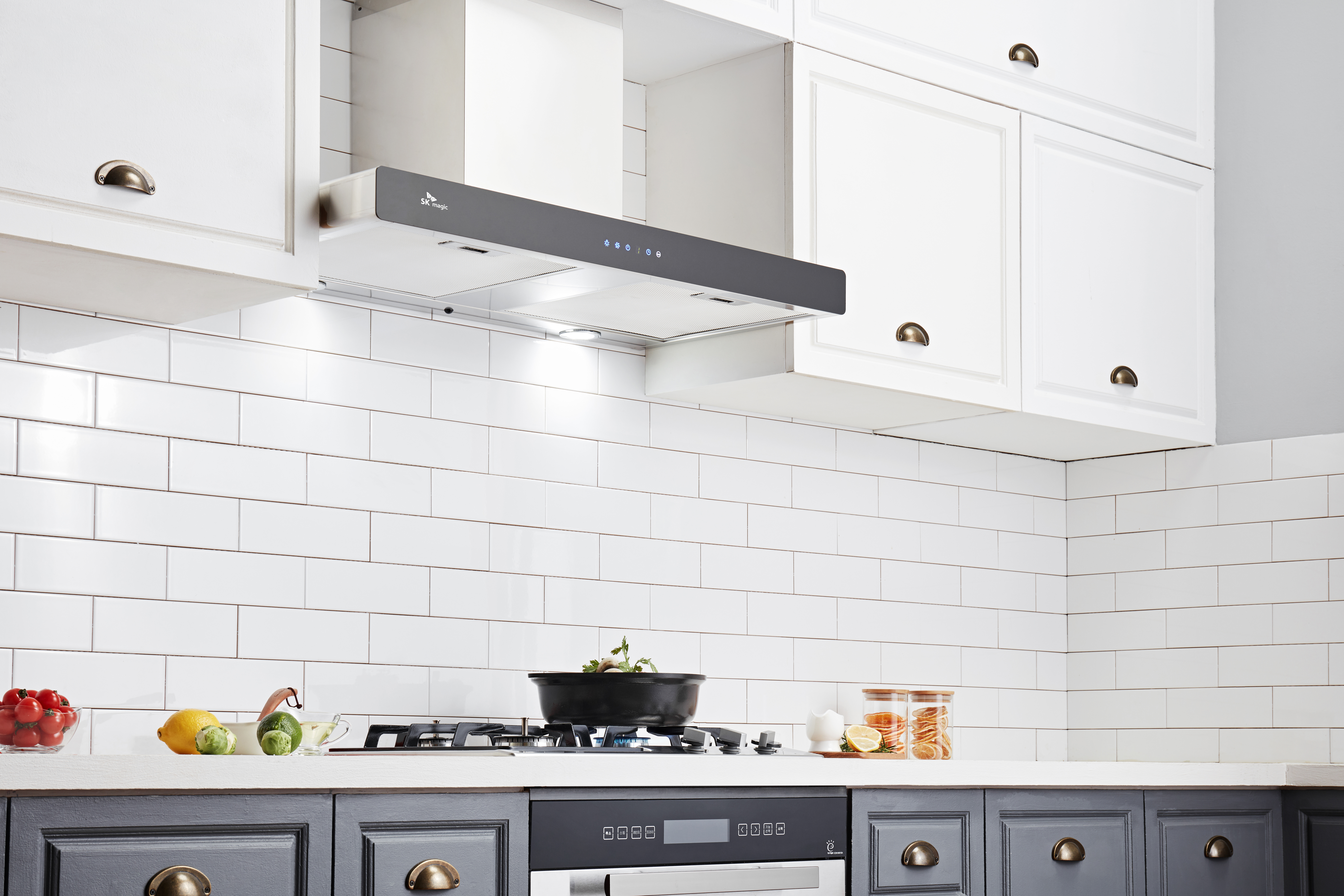 나비엔매직 빌트인 가스 쿡탑 레인지 전지식 560x440 GRB2103PDSS LPG