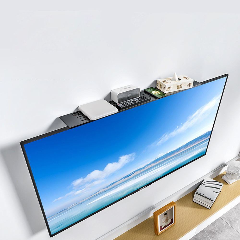 벽걸이 TV 위 선반 사운드바 브라켓 거치대 브라켓 선정리 세톱박스 받침대 60cm - 상세 이미지 2