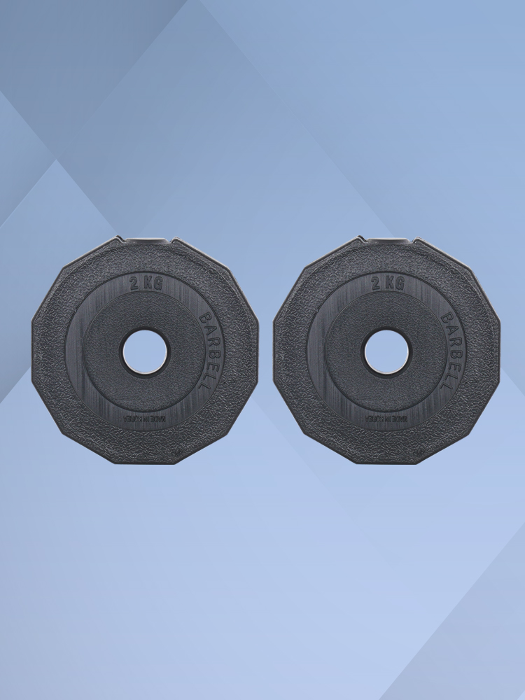 아리프 다이나믹 12각 경량 바벨 원판 2kg, 2개 - 메인 이미지