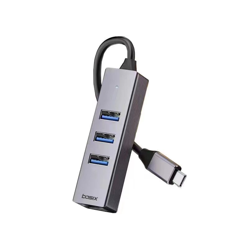USB 3.1 C타입 A타입 4in1 멀티 허브 컨버터 맥북 프로 에어 랜젠더 - 상세 이미지 2