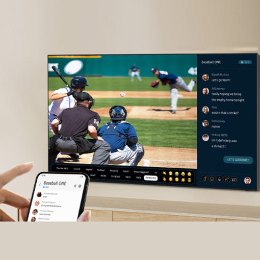75인치 삼성 QLED TV 후면 단자