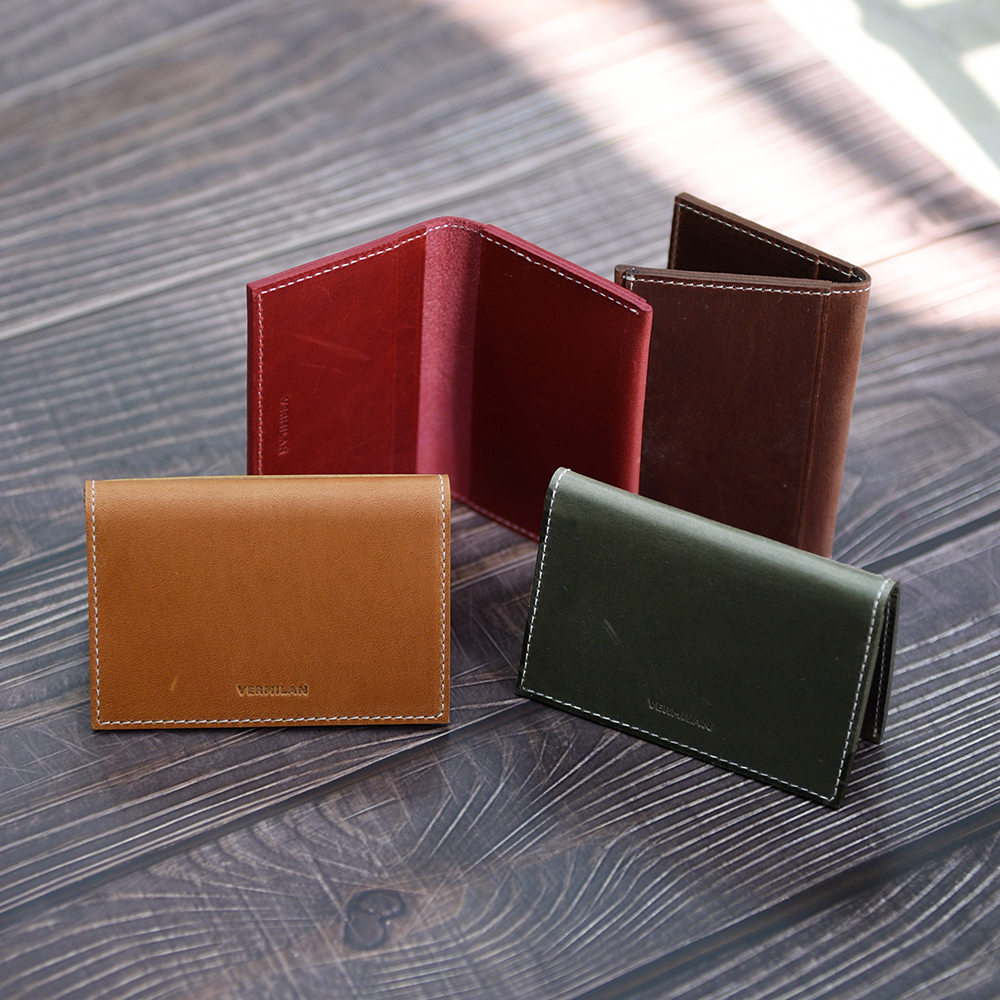 버밀란 남자 여자 오일풀업 카드지갑 - 4COLOR