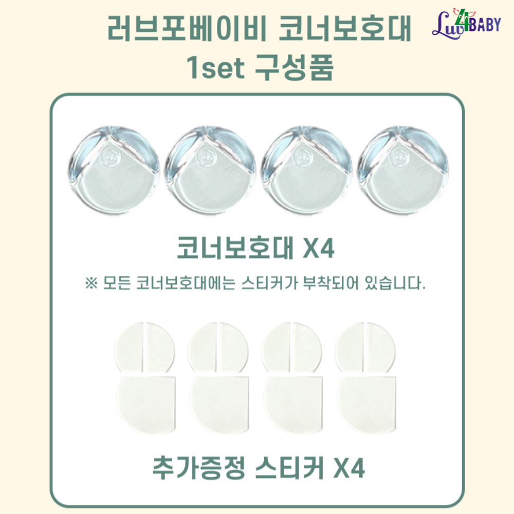 코너 투명 보호대 모서리 가드 아기 보호 책상 충격 방지 쿠션 이미지 8