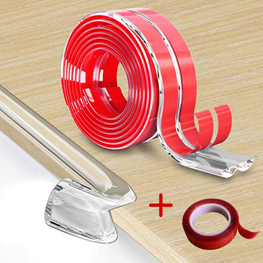 투명 아기 모서리 보호대 코너 가드 기둥 책상 보호 방지 쿠션 15mm 2M 제품 이미지