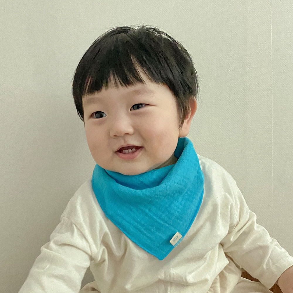 유아동 이중거즈 스카프빕 1+1 사계절 목수건