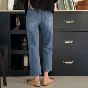 [자체제작] Day Jeans No.12 데이진 일자 데님 진(세브론2)... 착용 후기 | 사이즈/핏 총정리 - 상품 이미지 4