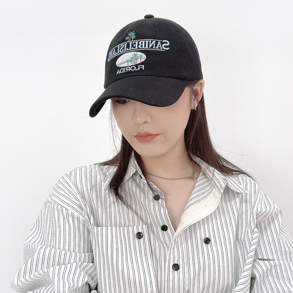 새니벨 플로리다 남자여자 면 볼캡 야구 모자 - 상세 이미지 2