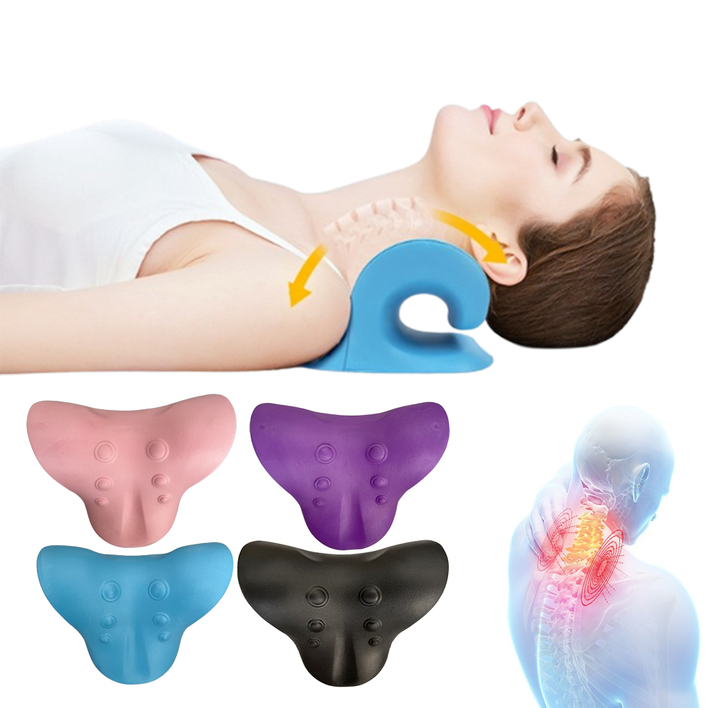 목 스트레칭 바른 경추 베개 기구 C커브형 쿠션 편안한 자세 넥 스트레쳐 케어넥 넥퀸 - 상품 이미지