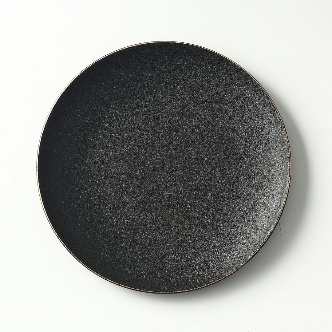 SELBY 골드라인 매트블랙 라운드 메인 접시 25cm - 상세 이미지 5